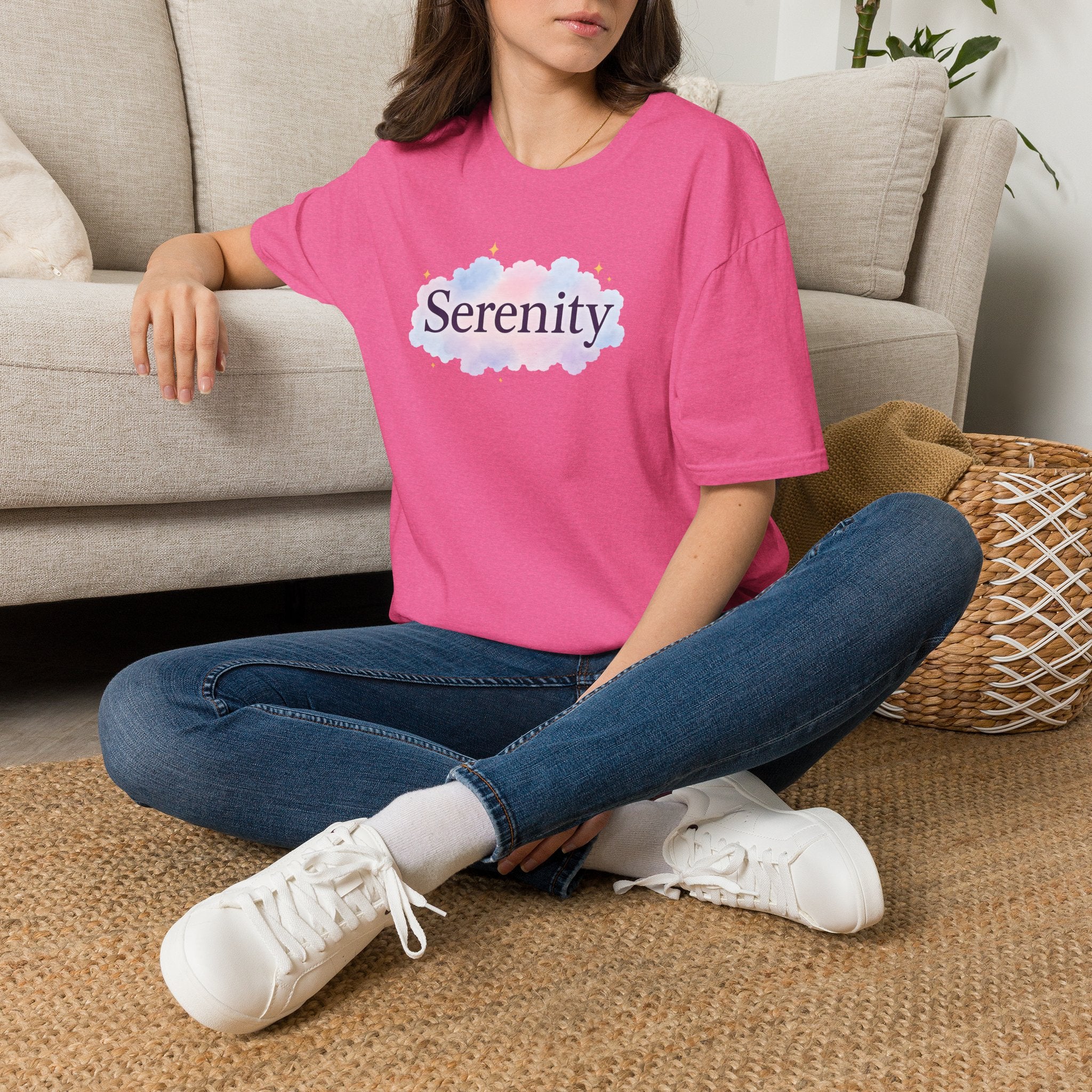 Serenity Cloud Illustration T-Shirt