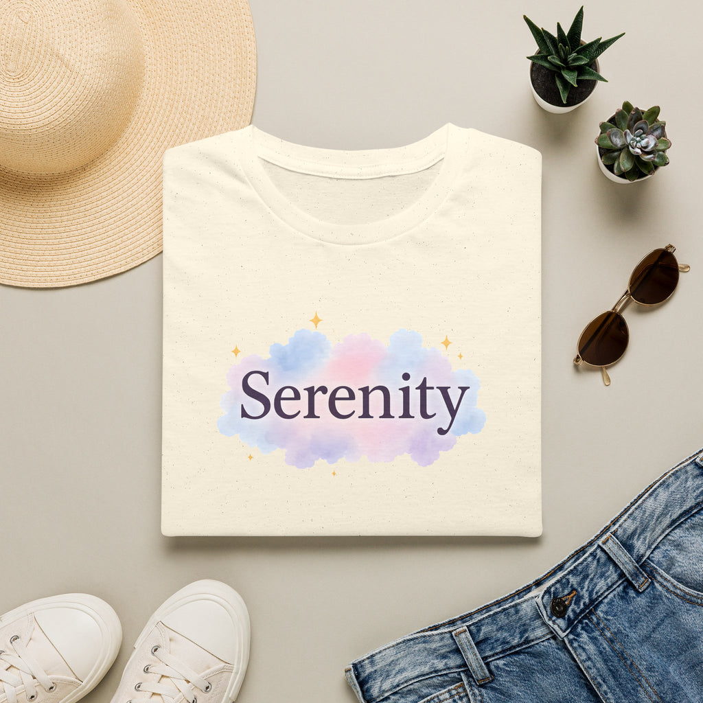 Serenity Cloud Illustration T-Shirt