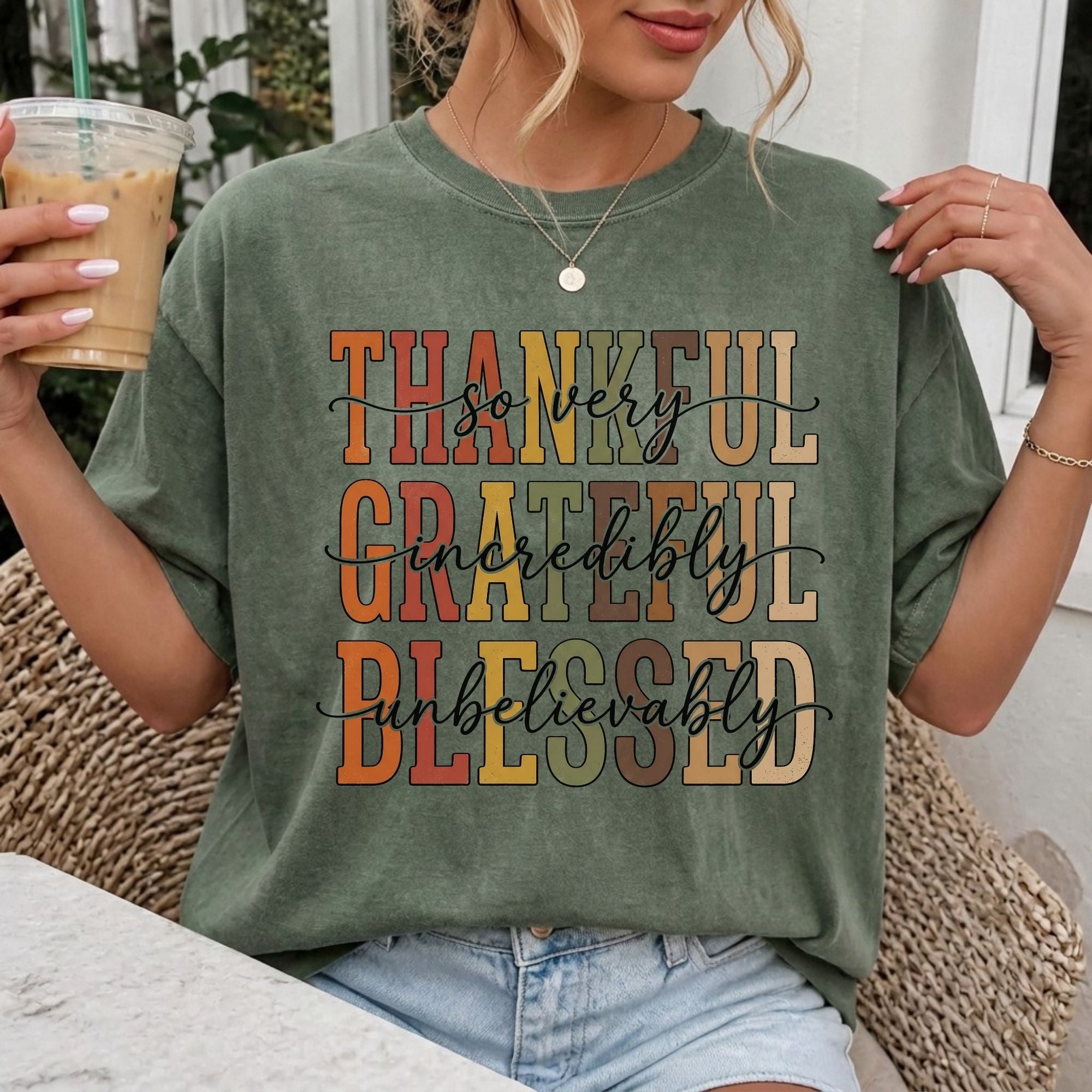 Thankful Grateful Blessed T-Shirt