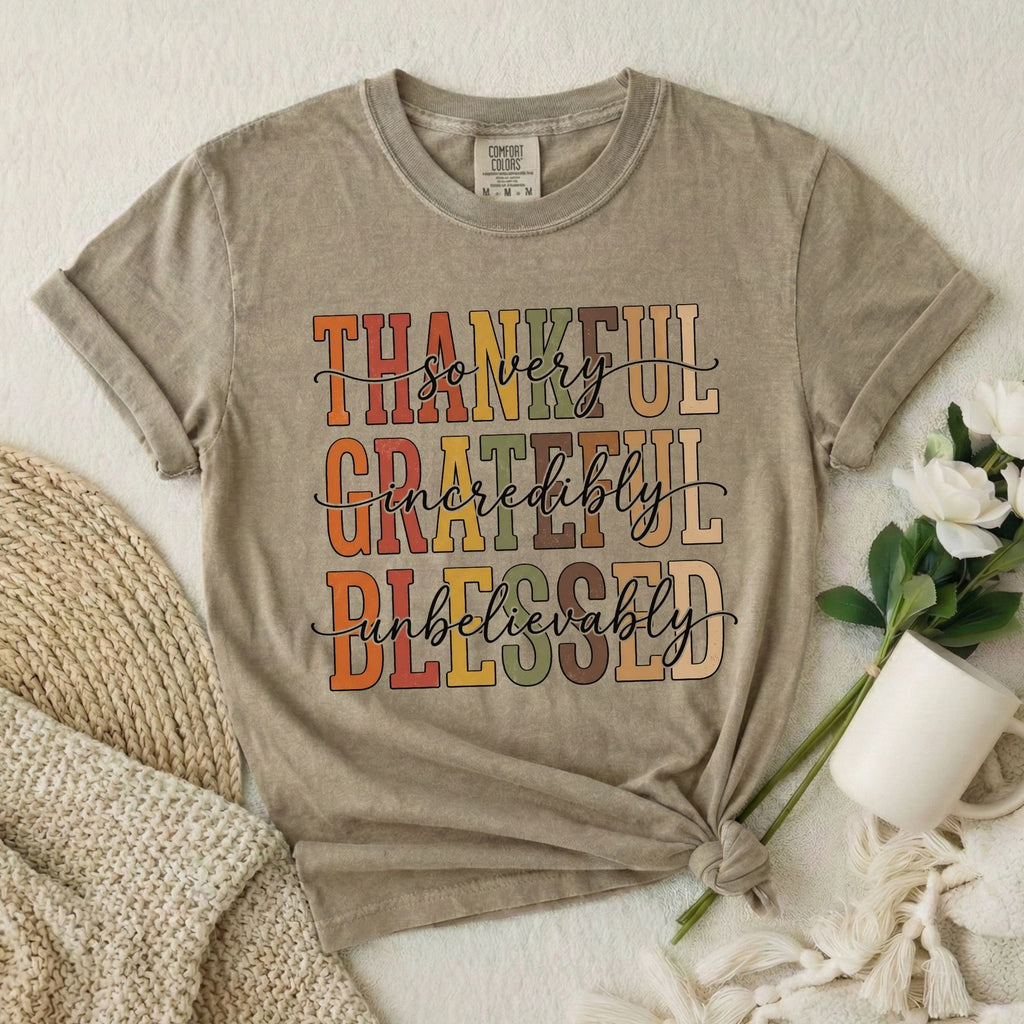 Thankful Grateful Blessed T-Shirt