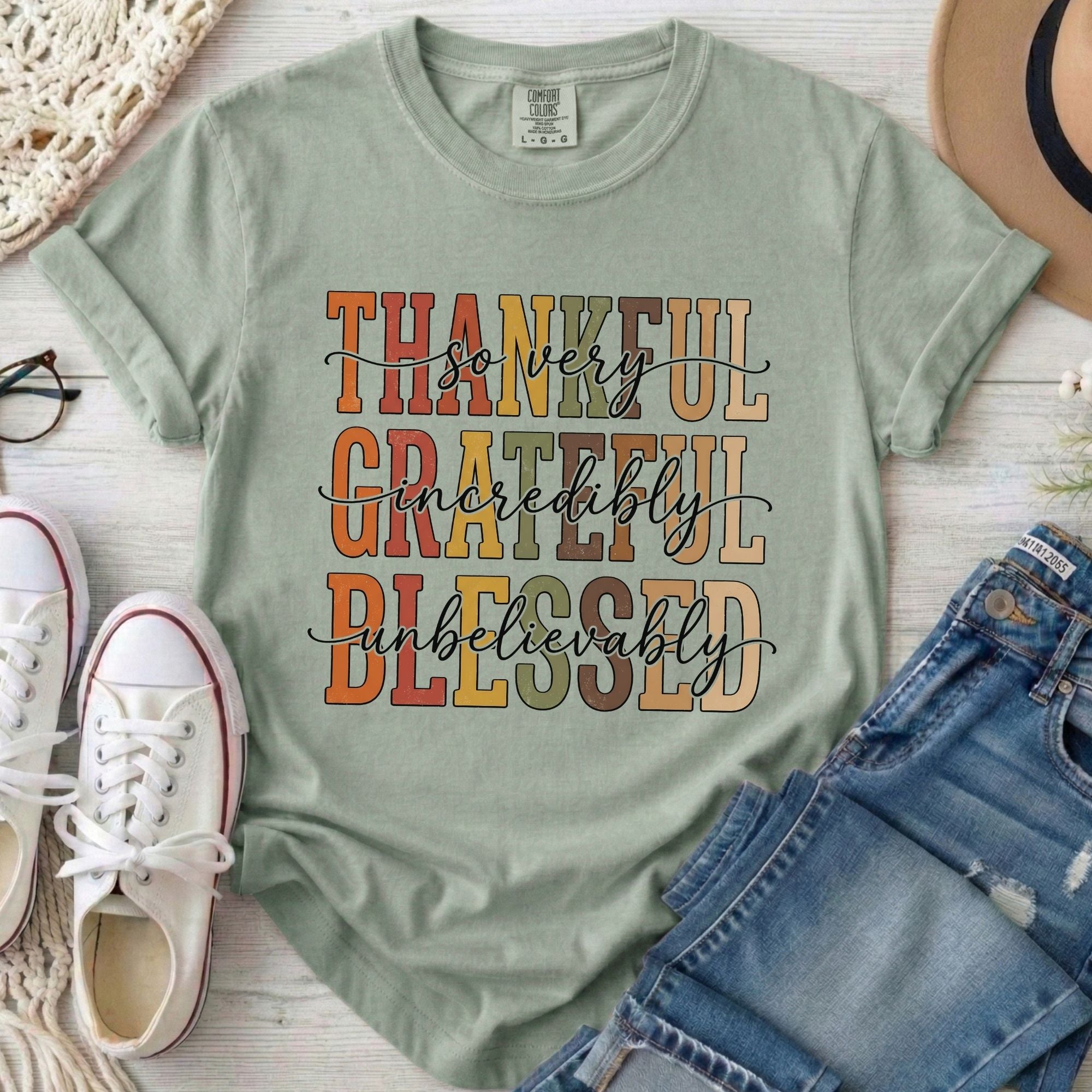 Thankful Grateful Blessed T-Shirt