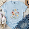 Love Like Jesus Christian Comfort Colors T-Shirt in Chambray