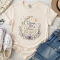 Dream Big Shine Bright Christian Comfort Colors T-Shirt in Ivory