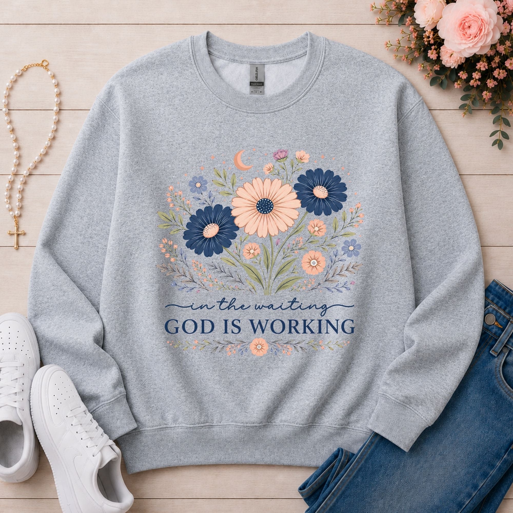 God Is Working Sweatshirt