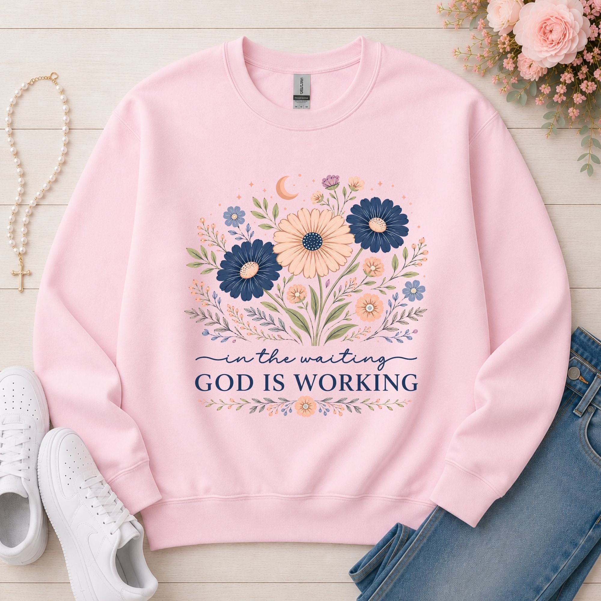 God Is Working Sweatshirt
