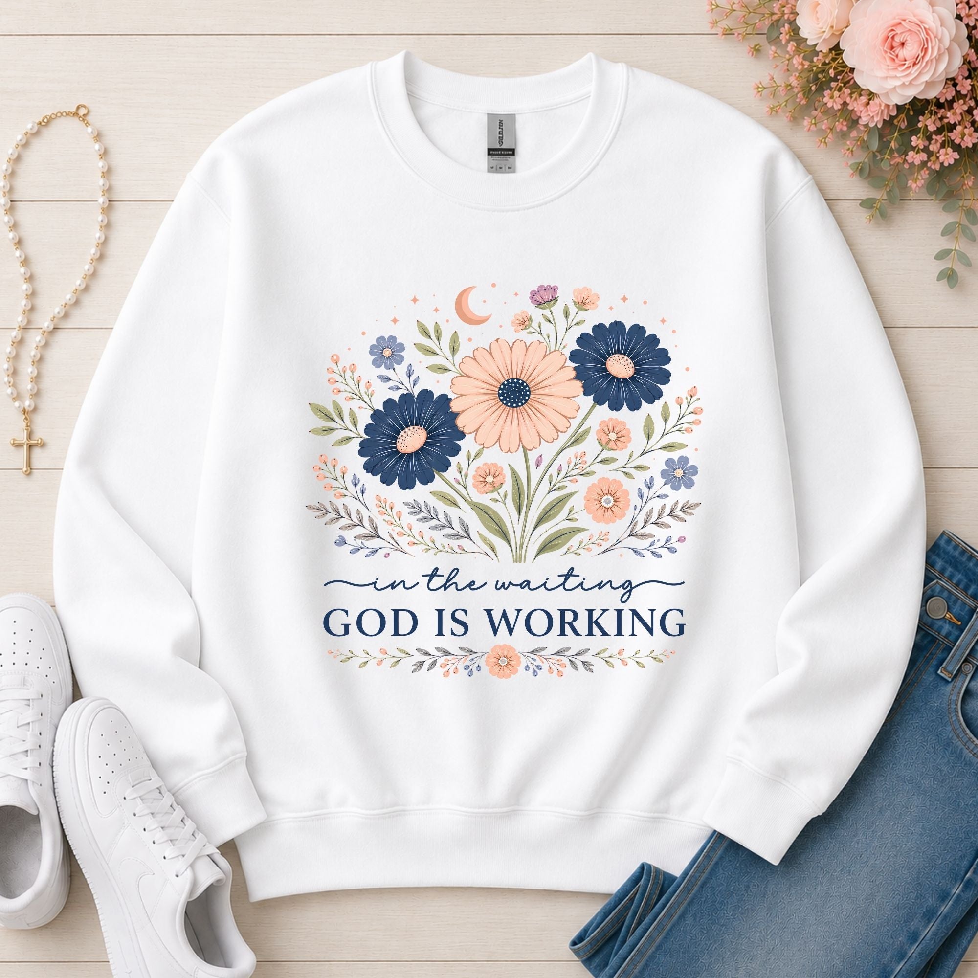 God Is Working Sweatshirt