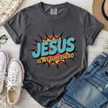 Jesus Is My Superhero Christian Comfort Colors T-Shirt in Pepper