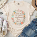 Even in the Chaos His Grace Still Finds Me Christian Comfort Colors T-Shirt in Ivory