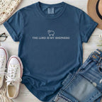 The Lord Is My Shepherd Christian Comfort Colors T-Shirt in Midnight