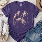 Jesus Selfie Christian Comfort Colors T-Shirt in Grape