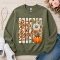God Is Good All the Time Christian sweatshirt in Military Green