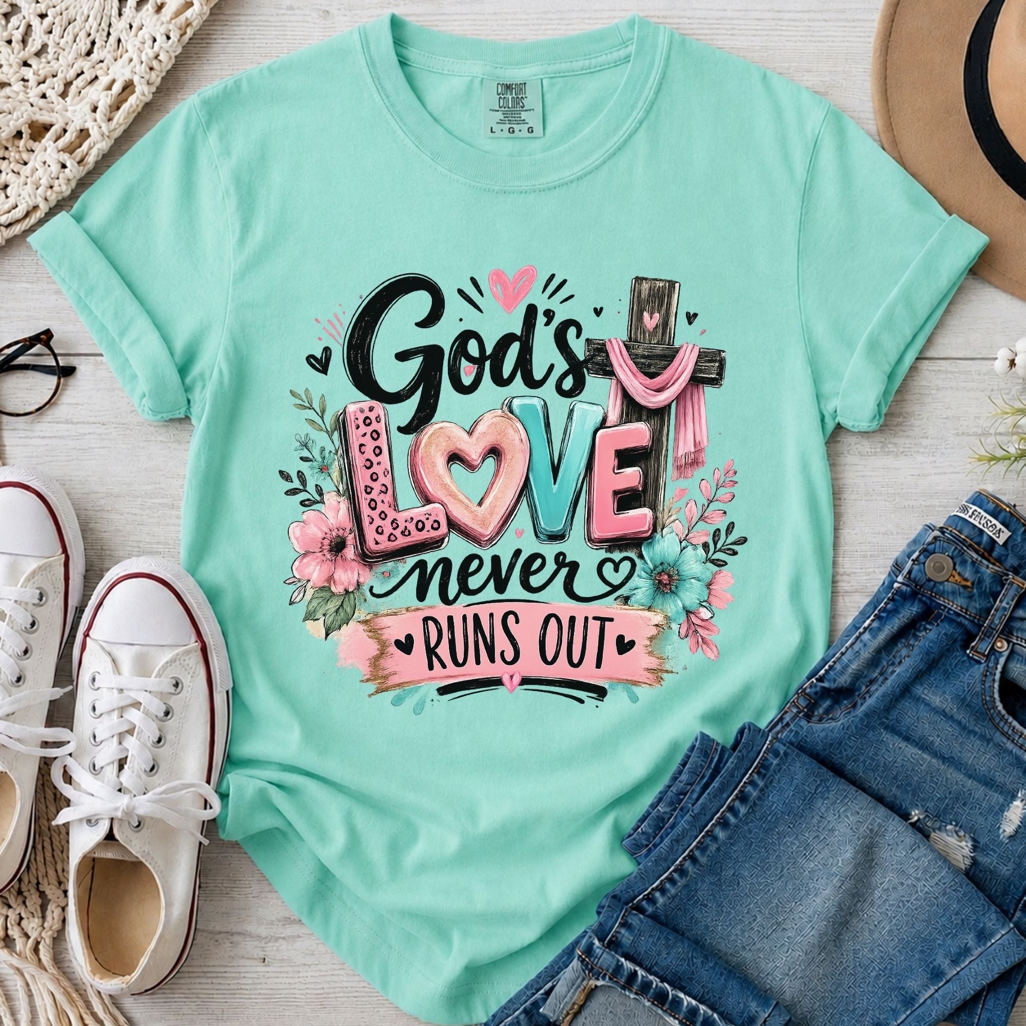 God's Love Never Runs Out T-Shirt