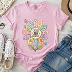 Choose Joy Everyday Comfort Colors Christian T-Shirt in Blossom