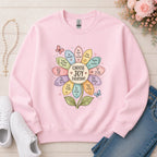 Choose Joy Everyday Christian sweatshirt in Light Pink
