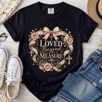 Loved Beyond Measure Christian Comfort Colors T-Shirt in Black
