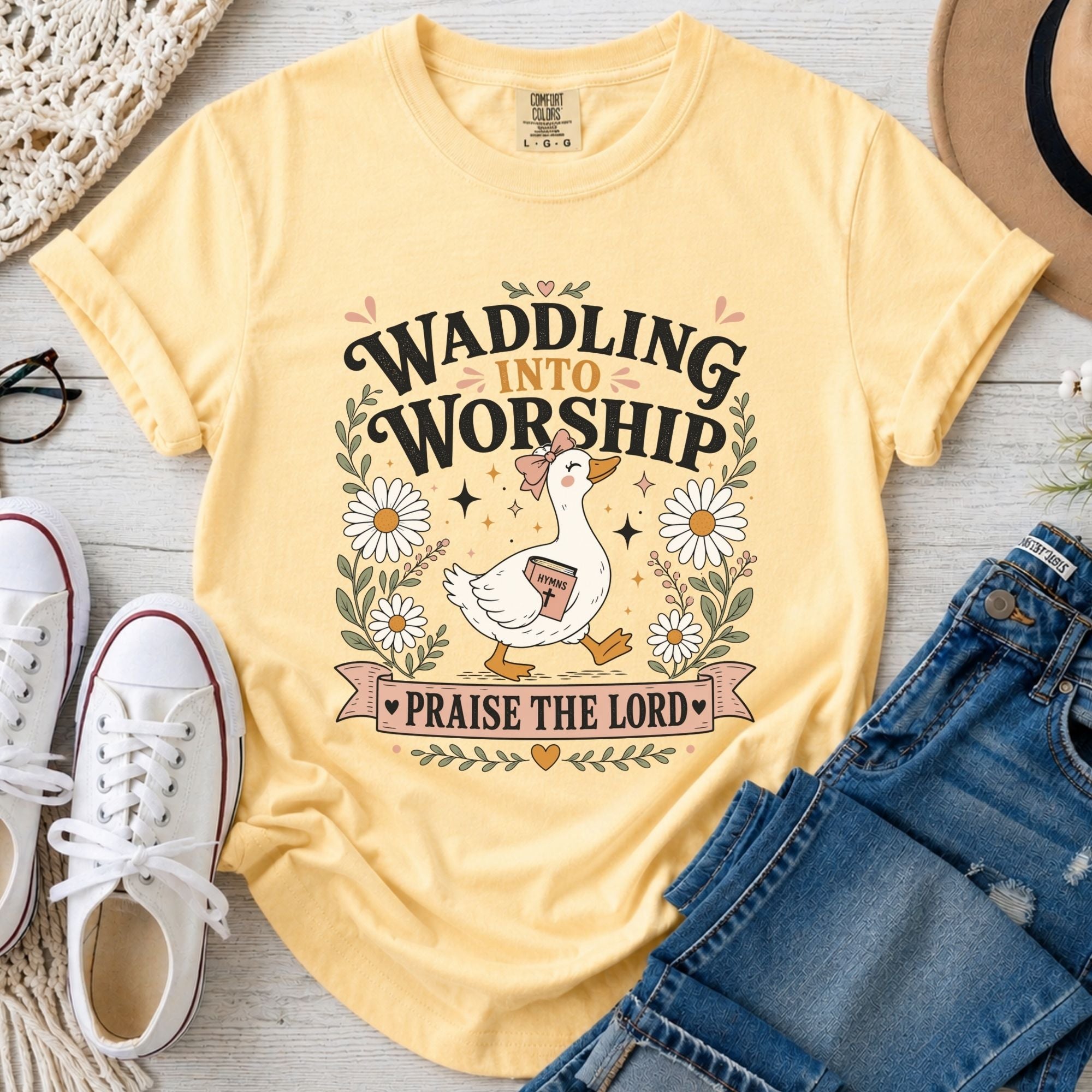 Waddling Into Worship T-Shirt