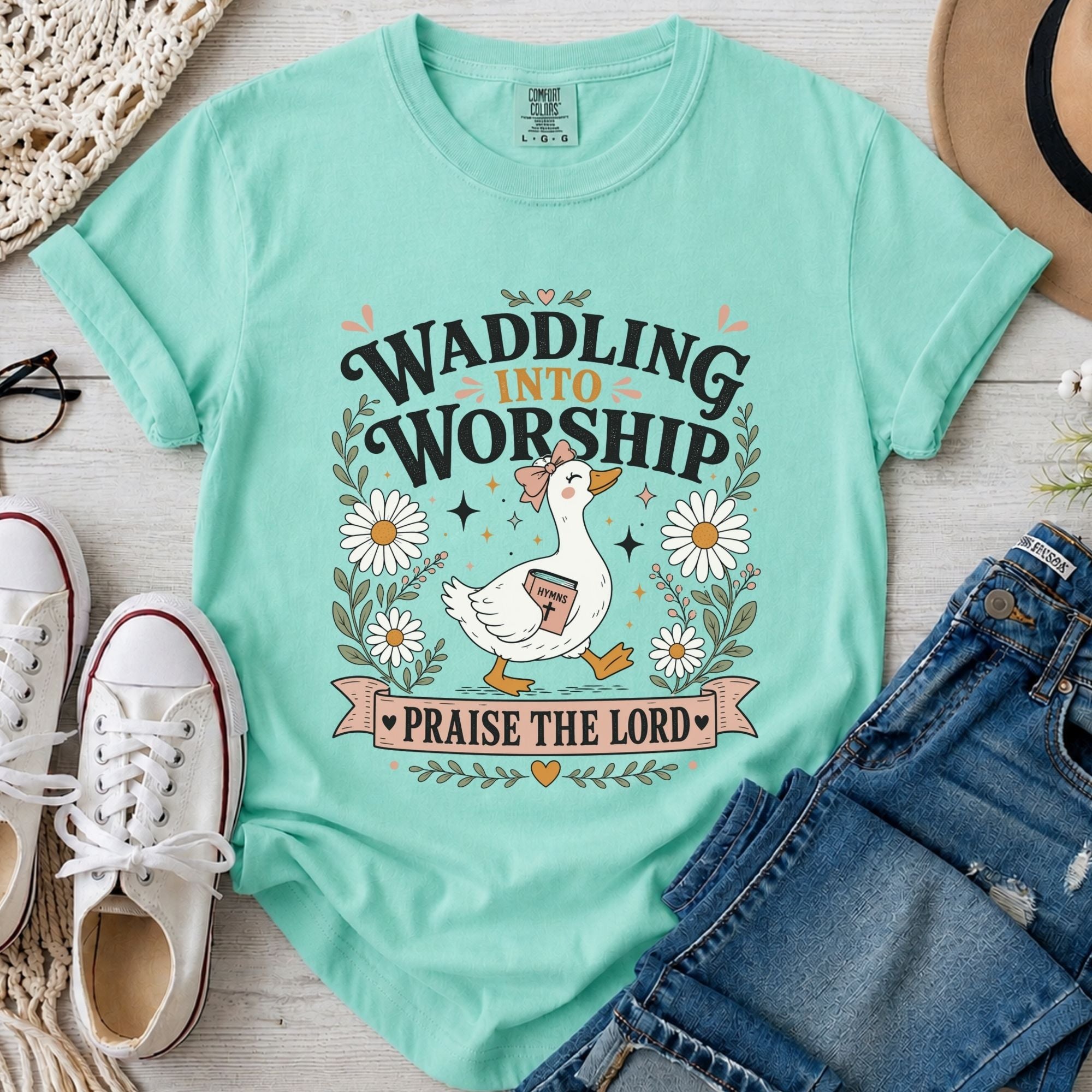 Waddling Into Worship T-Shirt