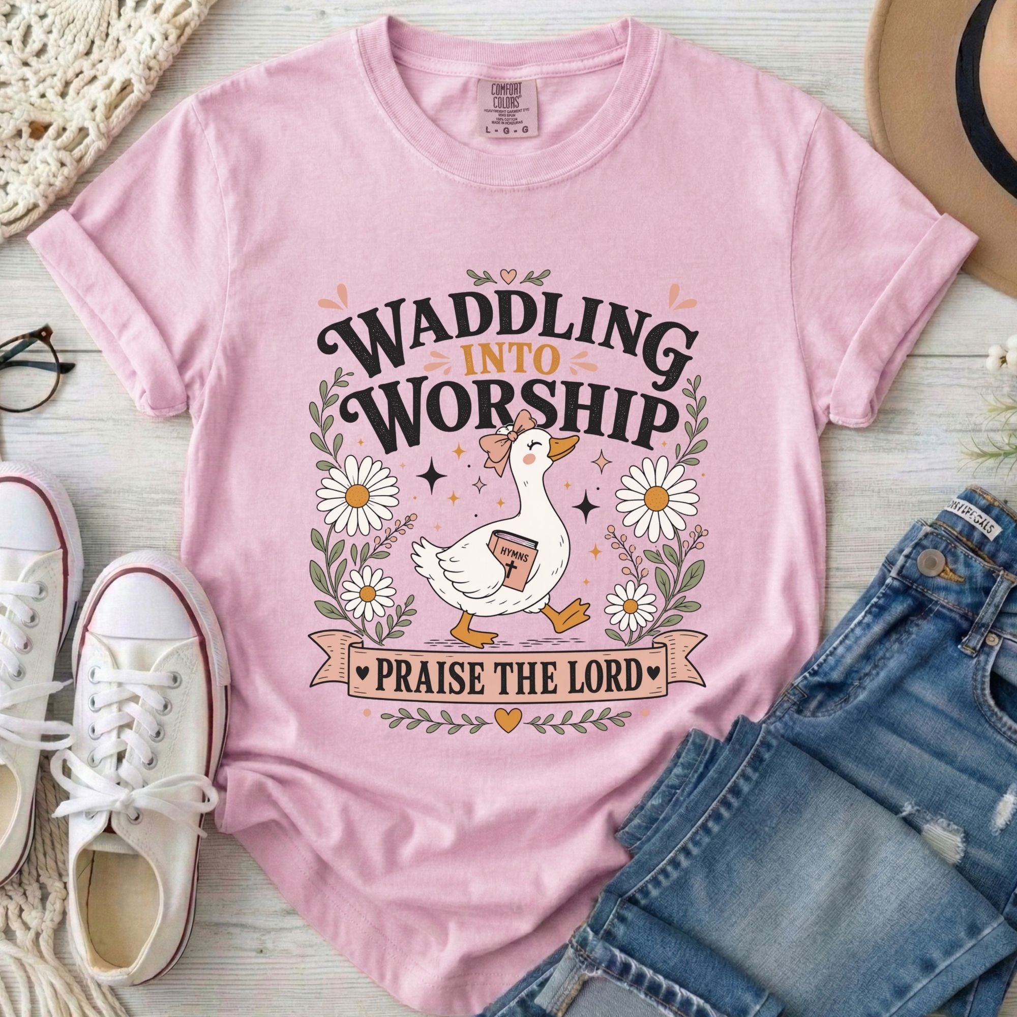 Waddling Into Worship T-Shirt