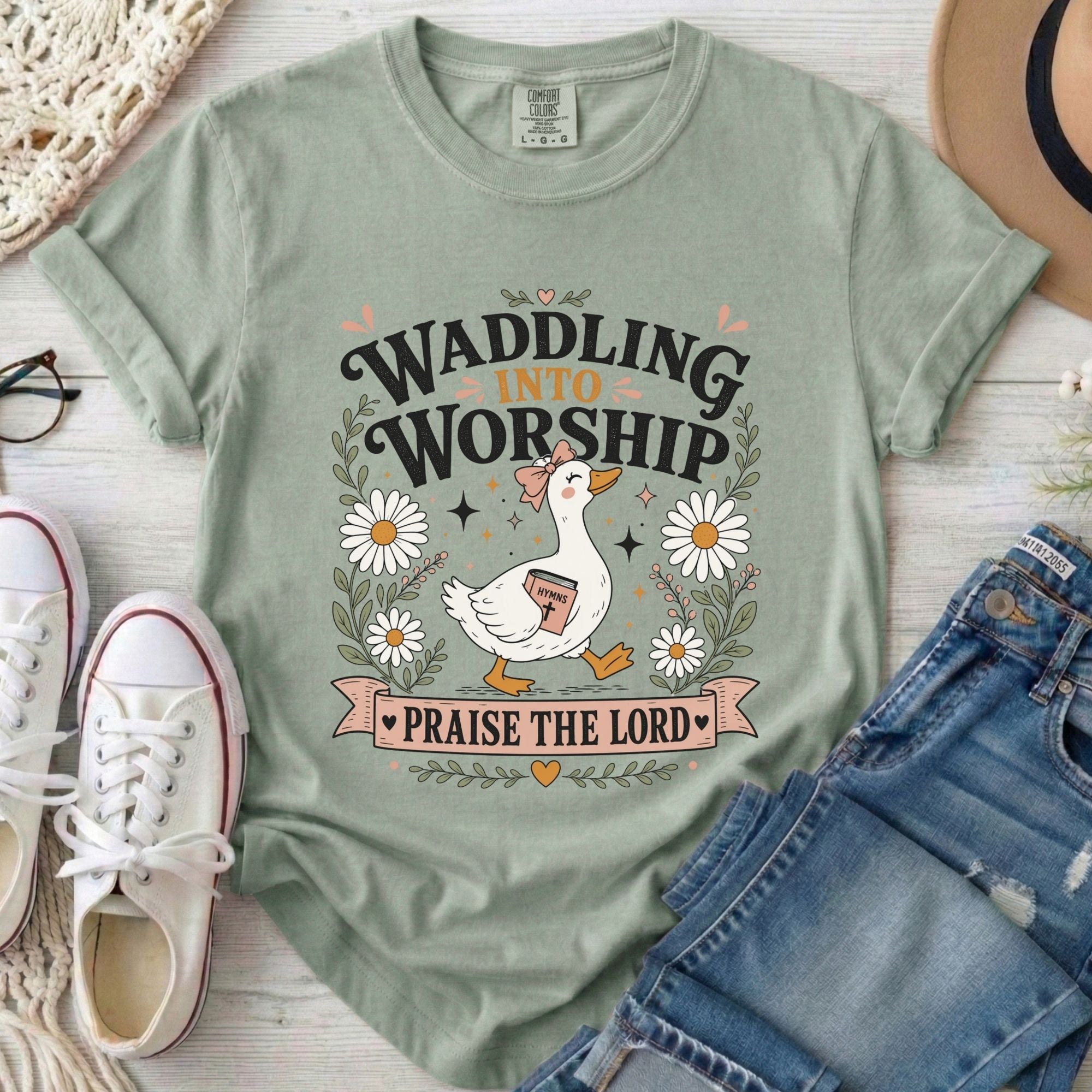 Waddling Into Worship T-Shirt