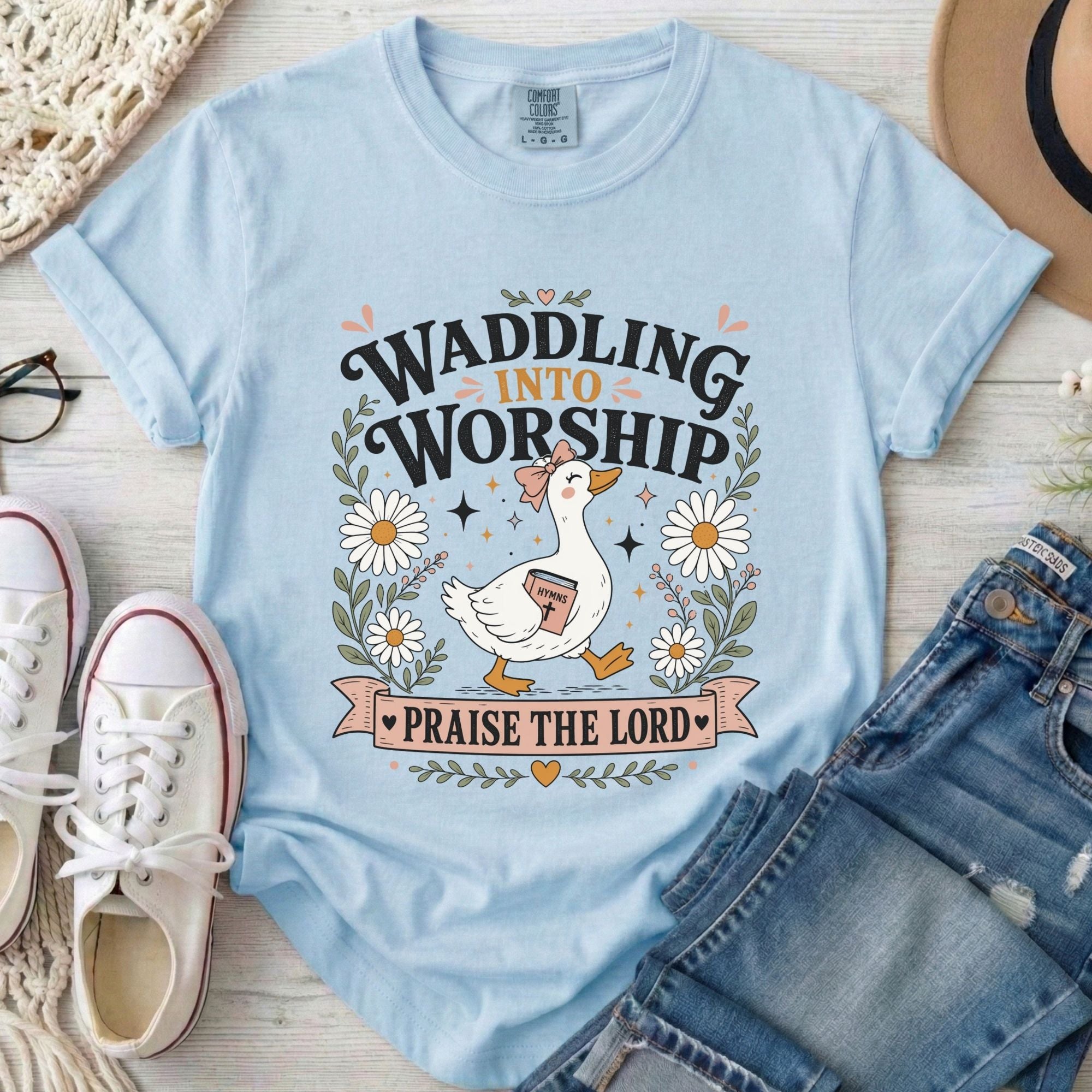 Waddling Into Worship T-Shirt