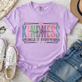 Kindness Is Free Comfort Colors Inspirational T-Shirt in Orchid