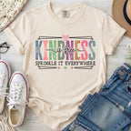 Kindness Is Free Comfort Colors Inspirational T-Shirt in Ivory