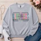 Kindness Is Free Inspirational sweatshirt in Sport Grey