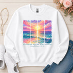 His Mercies Are New Every Morning Christian sweatshirt in White