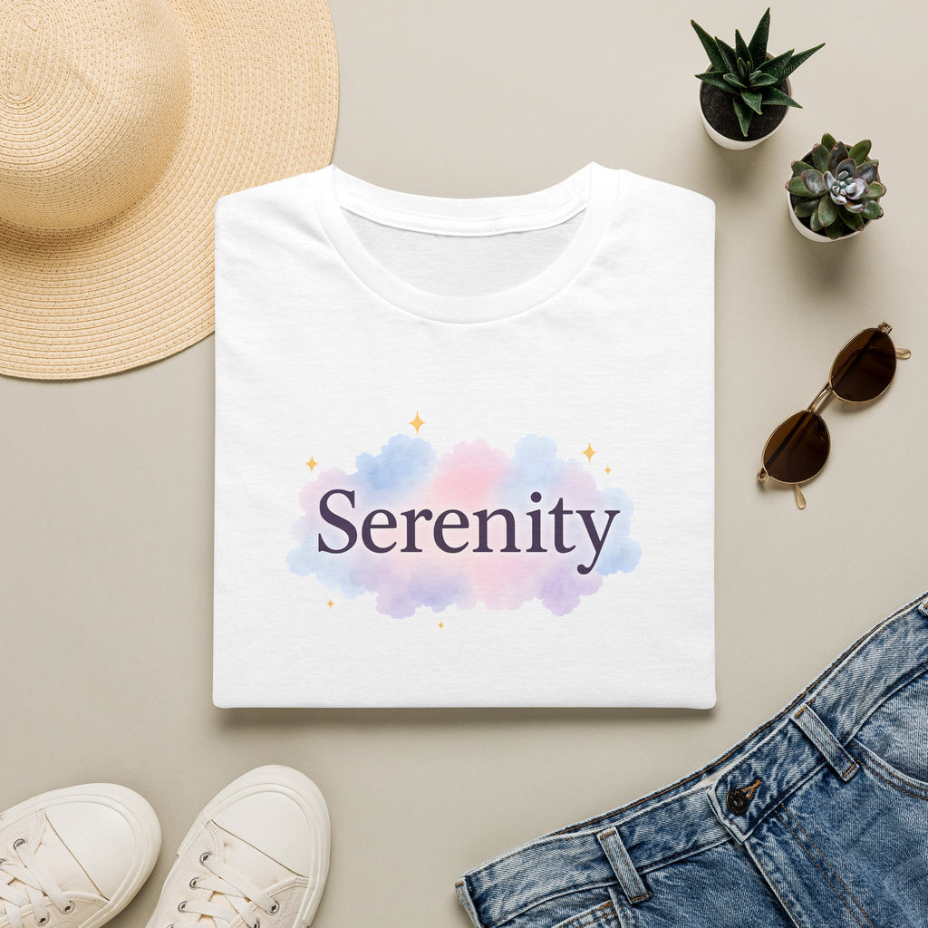 Serenity Cloud Illustration T-Shirt
