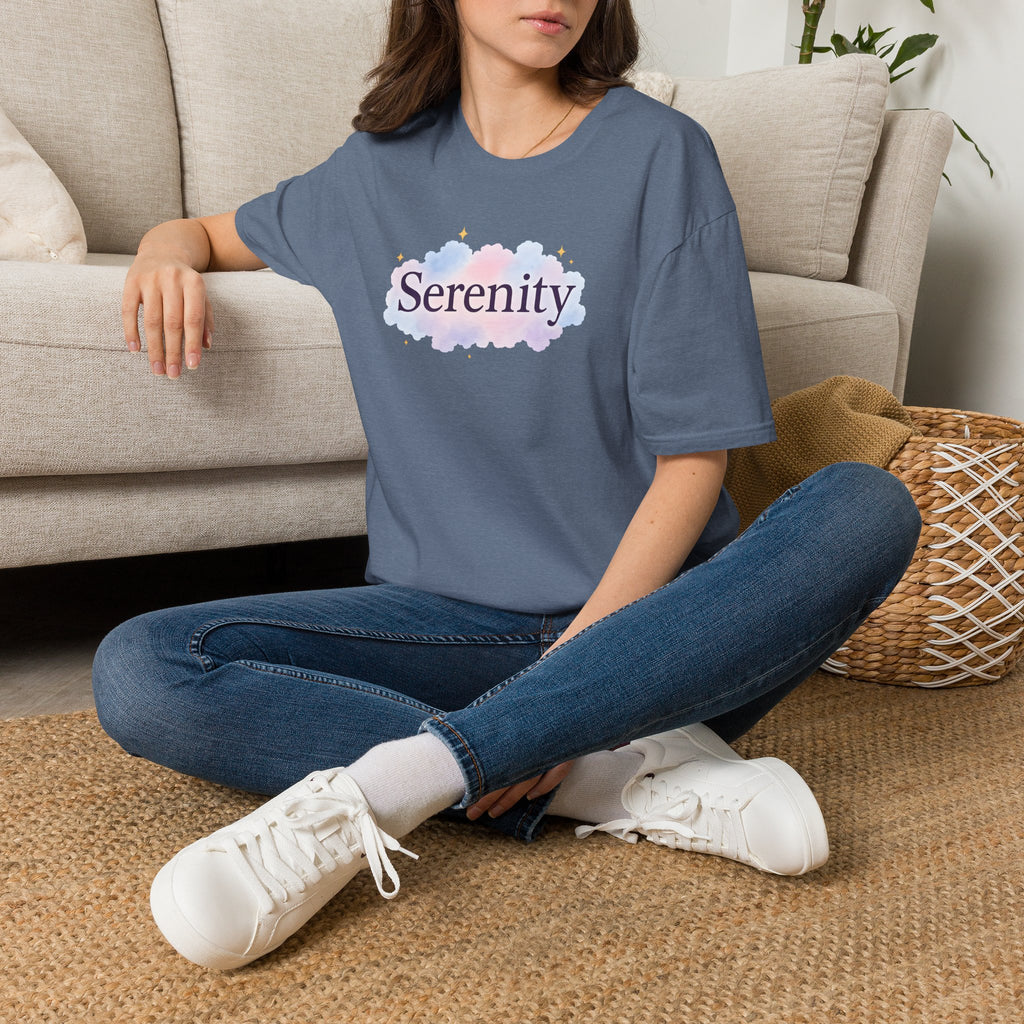 Serenity Cloud Illustration T-Shirt