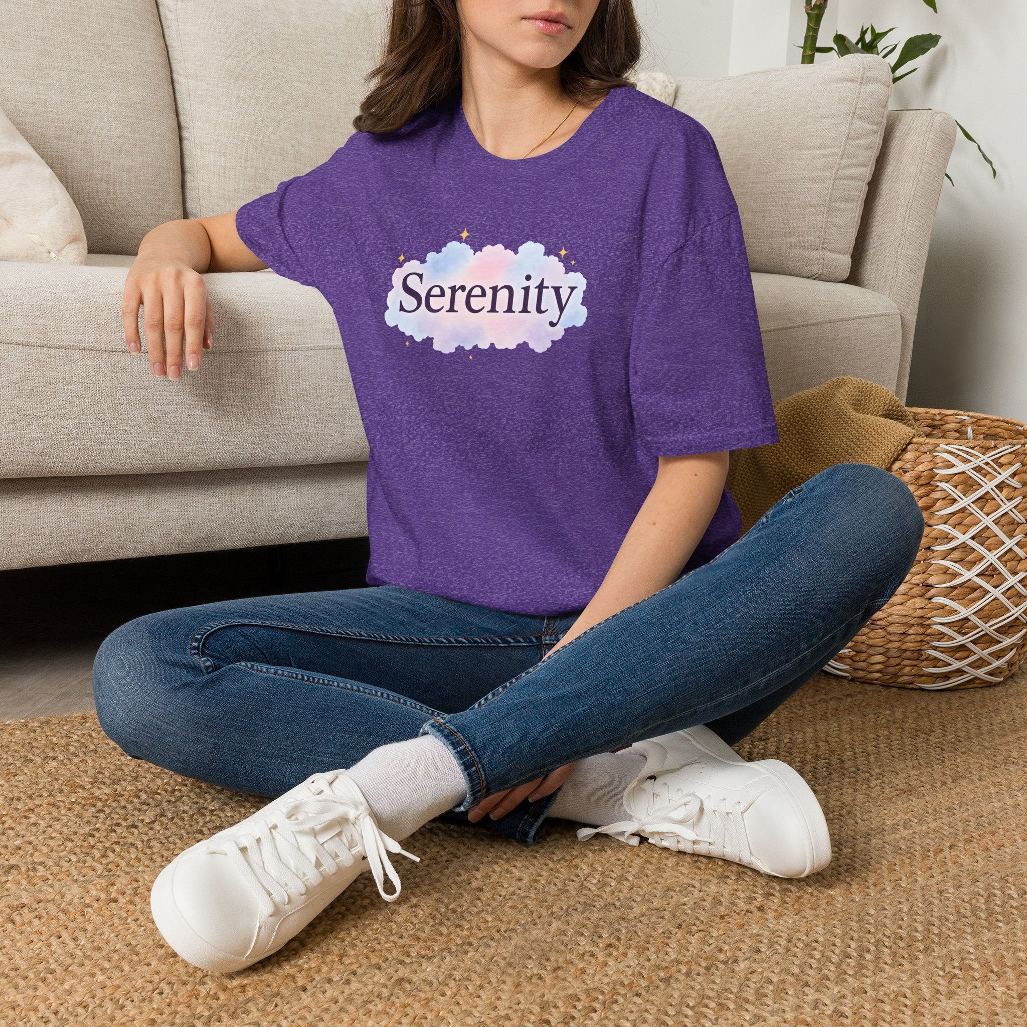 Serenity Cloud Illustration T-Shirt