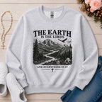 The Earth Is the Lord's Christian sweatshirt in Ash