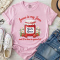 Jesus Is My Jam Christian Comfort Colors T-Shirt in Blossom