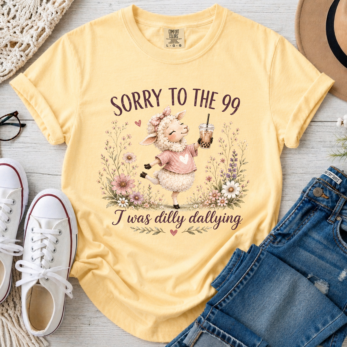 Sorry to the 99 Christian Comfort Colors T-Shirt in Butter