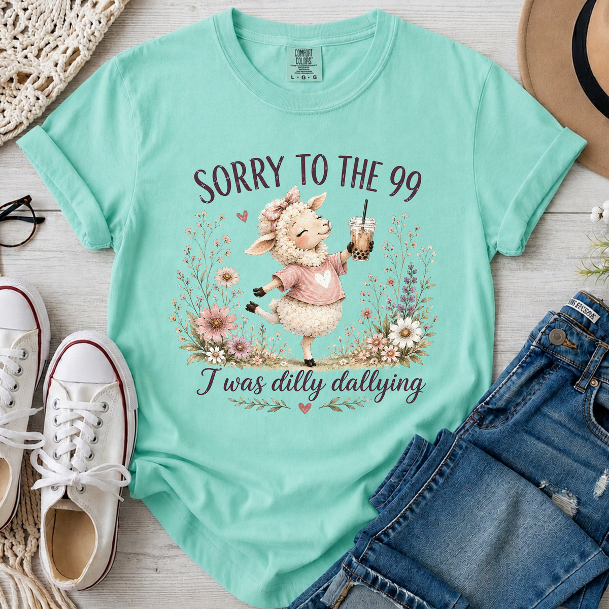 Sorry to the 99 Christian Comfort Colors T-Shirt in Island Reef