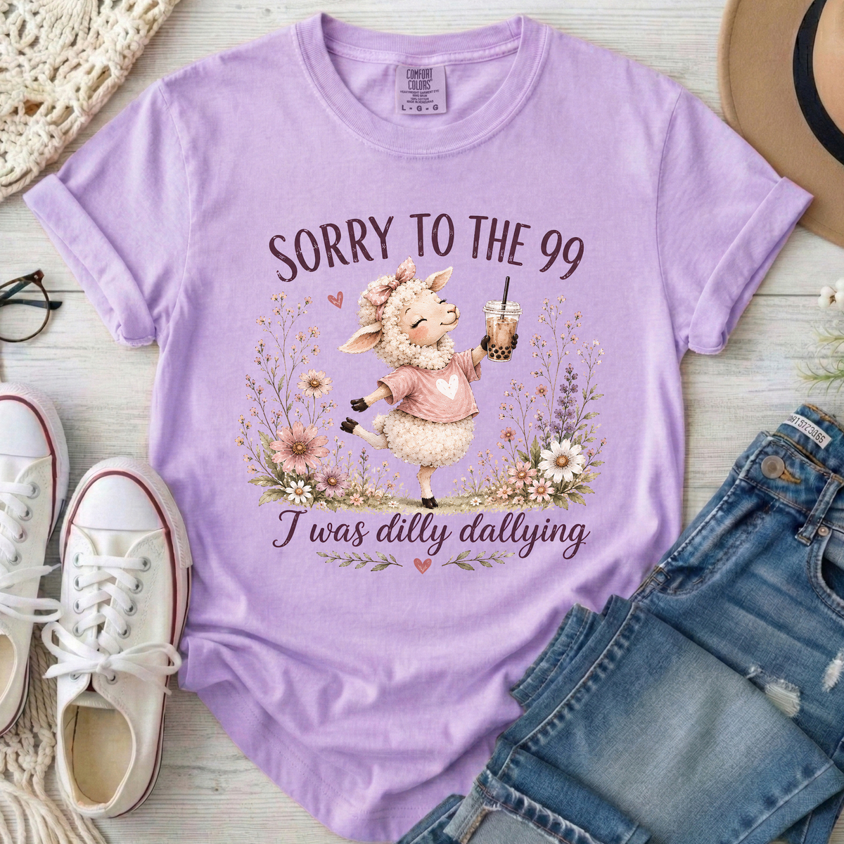 Sorry to the 99 Christian Comfort Colors T-Shirt in Orchid