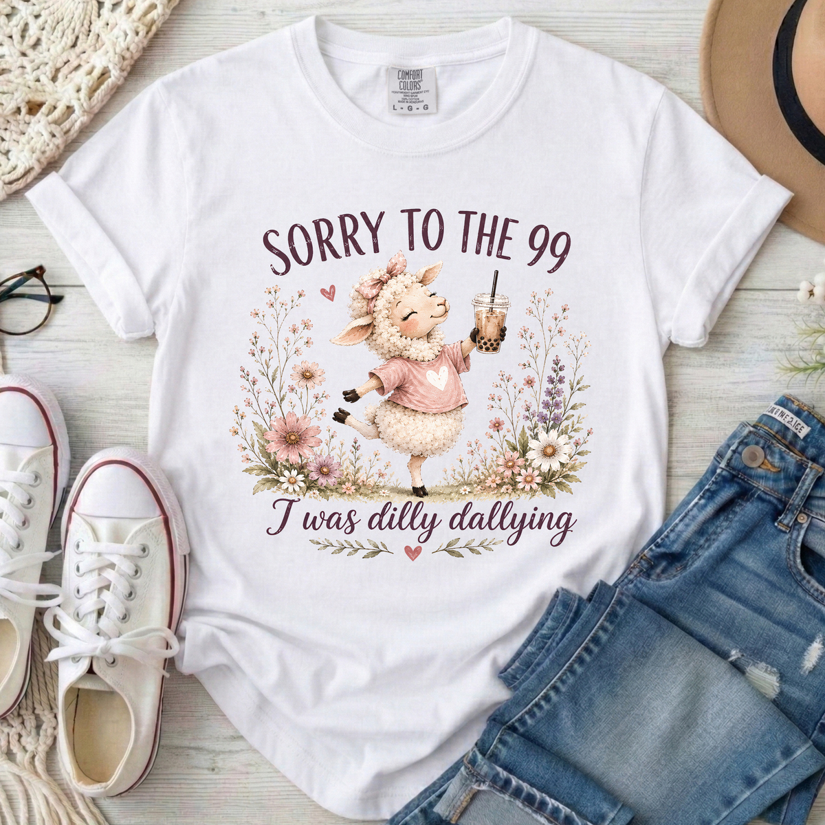 Sorry to the 99 Christian Comfort Colors T-Shirt in White